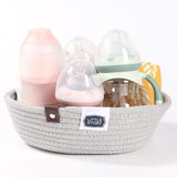 Little Story Multipurpose Rope Baskets- Set Of 3 - Grey