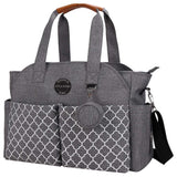 Little Story Signature Diaper Bag - Grey