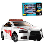 Little Story Slide Die Cast Toy Rapid Car Set - 16Pcs