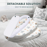 Little Story Galaxy Soft Breathable Fiberfill Newborn Lounger Bed - Grey