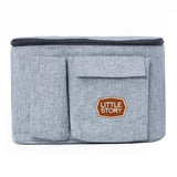 Little Story Stroller Organizer Travel Bag - Grey