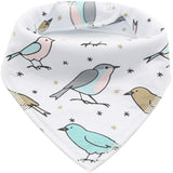 Little Story Bandana Drool Bibs Set Of 4 - Bird