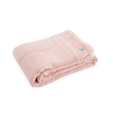 Little Unicorn Cotton Muslin Baby Blanket - Light Pink