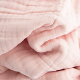 Little Unicorn Cotton Muslin Baby Blanket - Light Pink