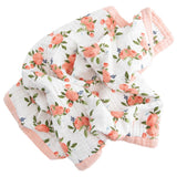 Little Unicorn Cotton Muslin Baby Blanket - Watercolor Roses