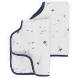 Little Unicorn Cotton Muslin Burp Cloth 2 Pack - Shooting Stars
