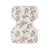 Little Unicorn Cotton Muslin Burp Cloth - Watercolor Roses 2