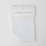 Little Unicorn Cotton Muslin Burp Cloth - White