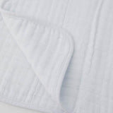 Little Unicorn Cotton Muslin Burp Cloth - White