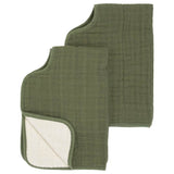 Little Unicorn Cotton Muslin Burp Cloth 2 Pack - Fern