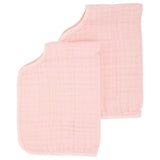 Little Unicorn Cotton Muslin Burp Cloth 2 Pack - Rose Petal