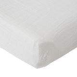 Little Unicorn Cotton Muslin Changing Pad Cover - White