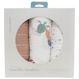 Little Unicorn 3-Pack Cotton Muslin Swaddle Set - Mermaids Set