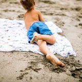 Little Unicorn Cotton Muslin Single Swaddle - Shark