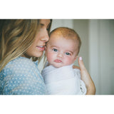 Little Unicorn Cotton Muslin Single Swaddle - White