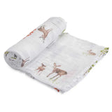Little Unicorn Cotton Muslin Single Swaddle - Oh Deer