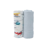 Little Unicorn Deluxe Muslin Swaddle 2 Pack Set - Air Show