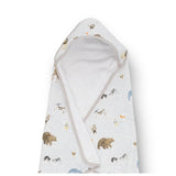Little Unicorn Cotton Muslin Hooded Infant Towel - Party Animals