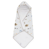 Little Unicorn Cotton Muslin Hooded Infant Towel - Party Animals