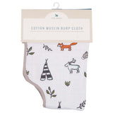 Little Unicorn Cotton Muslin Burp Cloth - Forest Friends