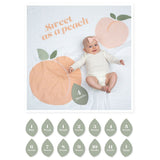 Lulujo Baby's First Year Blanket & Cards Set - Sweet as a Peach