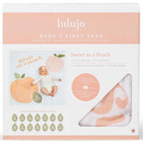 Lulujo Baby's First Year Blanket & Cards Set - Sweet as a Peach