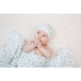 Lulujo Bamboo Hat and Swaddle Blanket - Blueberries