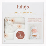 Lulujo Bamboo Hat and Swaddle Blanket - Daisies