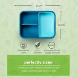 Lunchbots Large Build-A-Bento - Octopus Blue