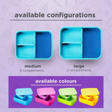 Lunchbots Medium Build-A-Bento - Ocean Blue