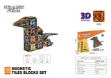 Magnetic Fields Magnetic Tiles Blocks Set - 50 Pcs