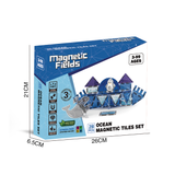 Magnetic Fields Ocean Magnetic Tiles Set - 28 Pcs