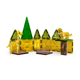 Magnetic Fields Jungle 3D Diamond Magnetic Tiles Set - 18 Pcs