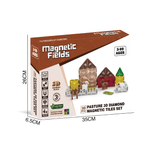 Magnetic Fields 3D Diamond Magnetic Farm Series Sheet - 30Pcs