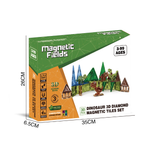 Magnetic Fields Dinosaur 3D Diamond Magnetic Tiles Set - 30 Pcs