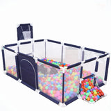 Pikkaboo Baby Playpen with Basketball Hoop & 30 Free balls - Navy