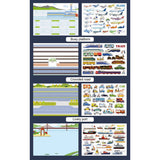 Mideer Transportation Reusable Stickers