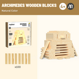 Mideer Archimedes Wooden Blocks - Natural Color