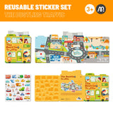 Mideer Reusable Stickers - Bustling Traffic