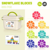 Mideer Colorful Snowflake Blocks - 500pcs