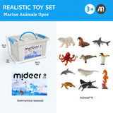 Mideer Marine Animals Toy Set - 11pcs