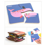 Mideer 6 Happy Animal Wooden Puzzles - 4PCS