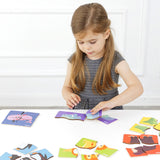 Mideer 6 Happy Animal Wooden Puzzles - 4PCS