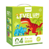 Mideer Level 4 Up Puzzles 3 in 1- Dino