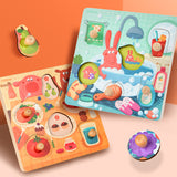 Mideer Wooden Peg Puzzle - Dinner Time