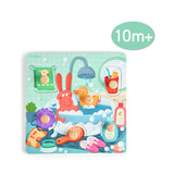 Mideer Wooden Peg Puzzle - Bath Time