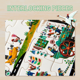 Mideer Monkey On The Run Puzzle - 102Pcs