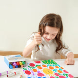 Mideer Dual Tip Washable Markers - 6pcs