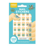 Mideer Nail Stickers 100Pcs - Light Blue