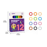 Mideer Washable Markers - Pack of 12